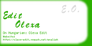 edit olexa business card